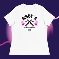 Image 2 of Sibby's demon hunting club with bloody hands Women's Relaxed T-Shirt