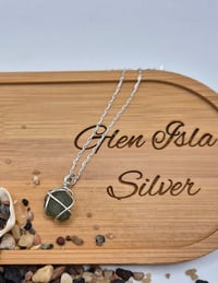 Image 5 of Sterling Silver Wrapped Sea Glass Necklace
