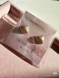 Image 1 of shell ear studs 贝壳耳钉