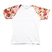 Image of Floral Sleeve Henley Tee