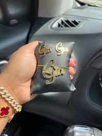 Image 2 of Stud Earrings and Name plate