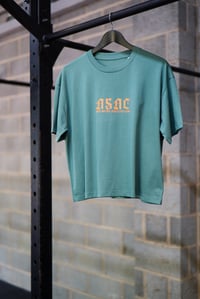 Image 1 of ASAC GOTHIC BOX TEE / GREEN