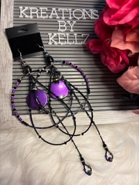 Image 2 of LARGE HOOP Purple  Space 