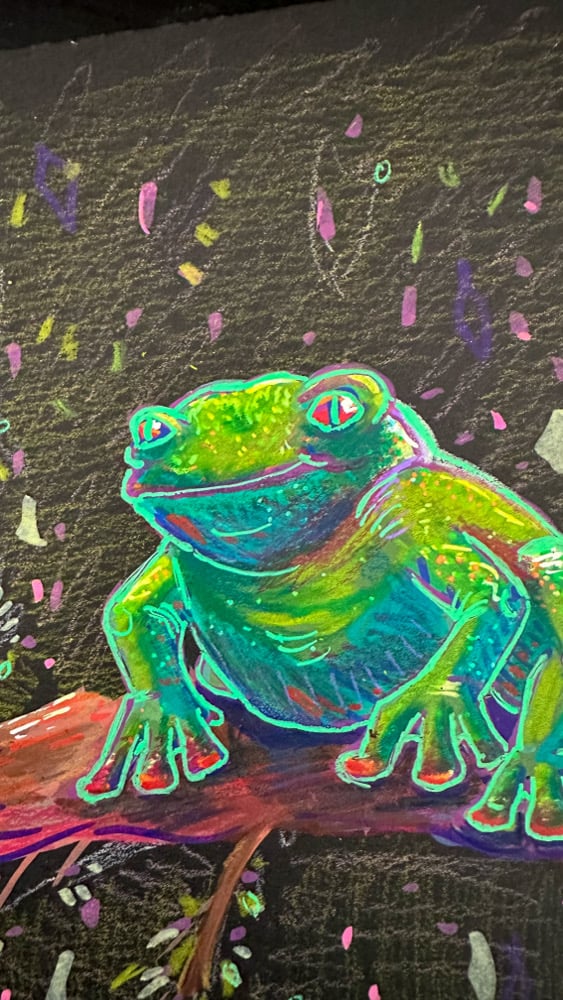 Image of La Rana | The Frog | Loteria Original Art