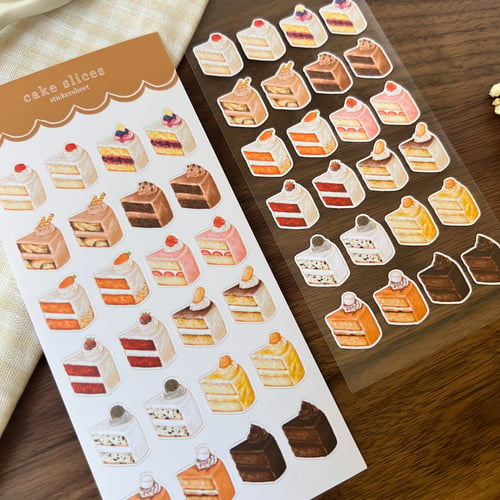 Image of 'Cake Slices' Sticker Sheet