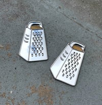 Image 2 of Stained glass cheese grater mirror