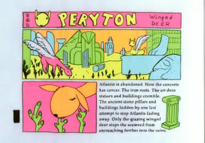 Image of Peryton comic postcard by Simon Daly