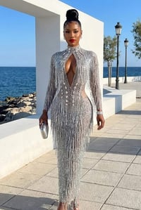 Image 1 of Jade Diamanté Dress