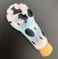 Image 2 of Dalmatian paw jar 