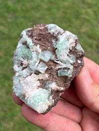 Image 8 of Green Apophyllite, Scolecite & Chalcedony Specimen | India #3039