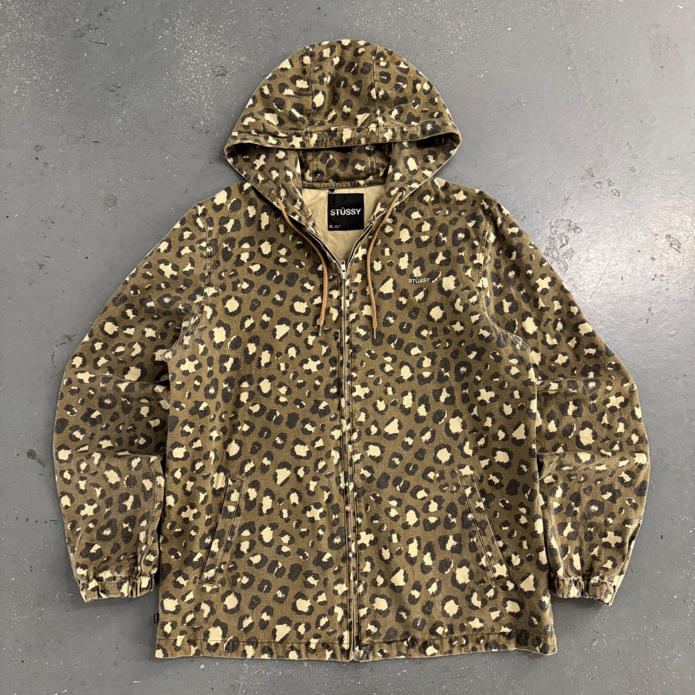 Image of Stussy Camo hooded jacket, size XL