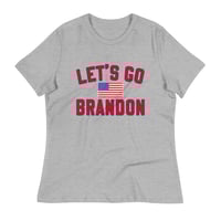 Image 8 of Let's Go Brandon - Women's Relaxed T-Shirt from PatriotsCo.com