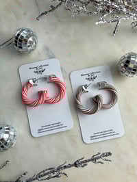 Image 1 of  Candy cane hoops 