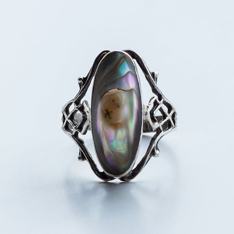 Image of Antique Art Nouveau Blister Pearl Ring