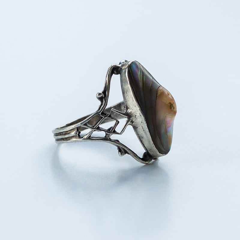 Image of Antique Art Nouveau Blister Pearl Ring