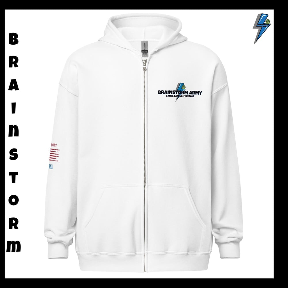 Brainstorm Army zip hoodie