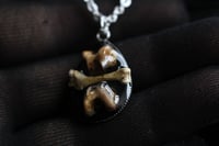 Image 5 of dead good tea stained bone pendant 