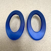 Image 2 of NEW cobalt blue dipped hoops