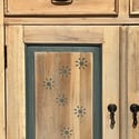 Vintage Narrow Green and Stencilled Cupboard - All Jazzed Up!