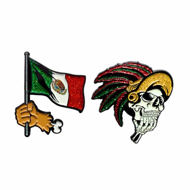 El Grito Pack - Aztec Warrior & El Grito Pins
