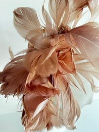 Image 4 of Taupe feather headpiece