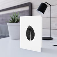 Image 3 of Ficus Leaf Monoprint- Greeting Card