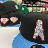Image 3 of New Era 59Fifty Black Sky Blue 