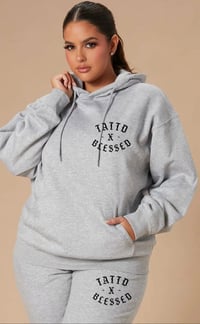 25% off!!! HEATHER GREY Tattd&blessed JOGGER SET!!! 🩶