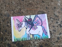 Image 1 of Mothman and Unicorn Postcard Print