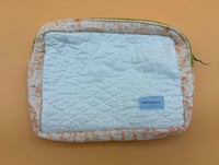 Image 4 of Hand-Dyed Quilted Toiletry Bag | Eco-Friendly Travel Pouch | Soft Zipper Pouch for Essentials