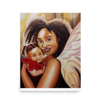 Fairy Mother  and Child Poster Print