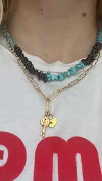 Image 2 of Collier clef de cœur 