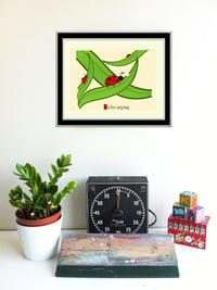 Image 4 of L is for Ladybug Alphabet Nursery Print