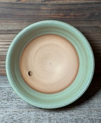 Image 2 of Walnut/green planter- small