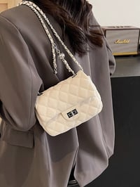 Image 4 of Quilted Chain Crossbody Bag