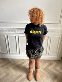 Image 1 of camo bow skirt