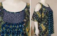 Image 4 of (Gently Used) 2X new directions open shoulder multi top #1139*8