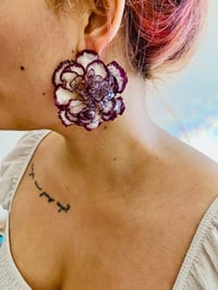 Image 4 of 💜Burgundy Carnation💜 Studs