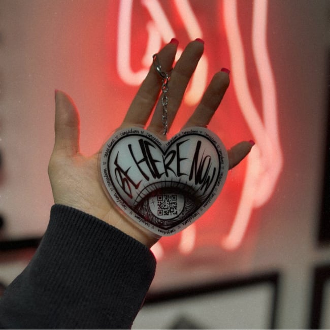 Be Here Now Keychain