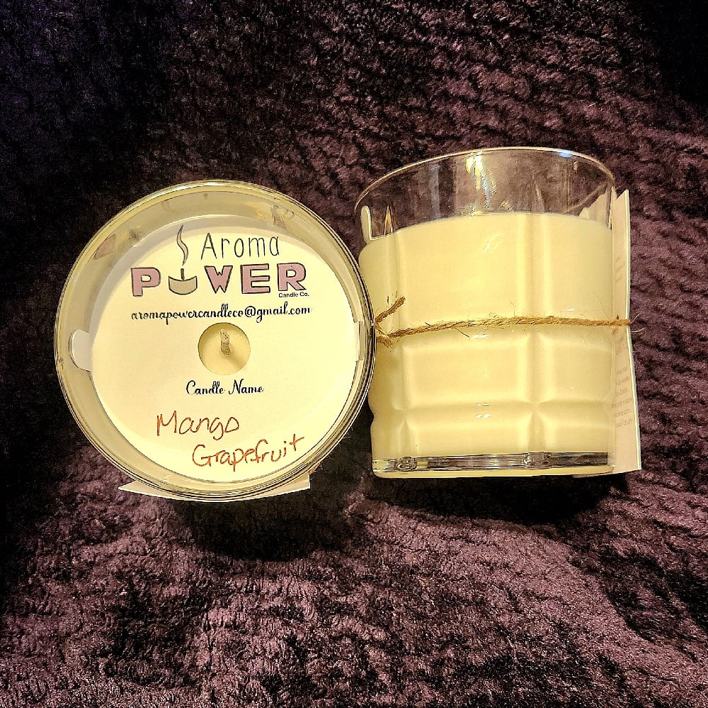 Image of Mango Grapefruit in Reusable Whiskey Rocks Glass