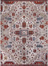 Talya Ivory Red Area Red 5x7