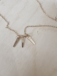 Image 1 of Spike Initial Necklace