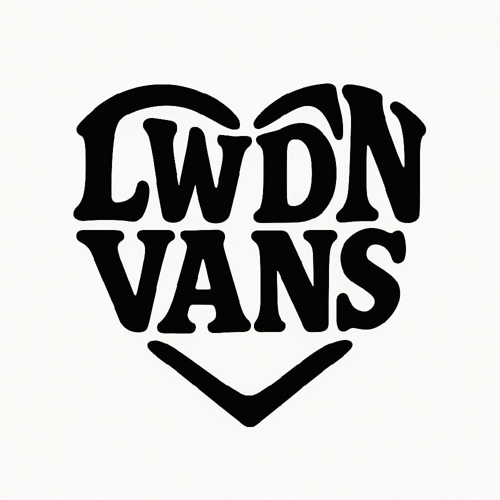 Image of 60cm x 53cm HEART OF LDV rear window sticker 