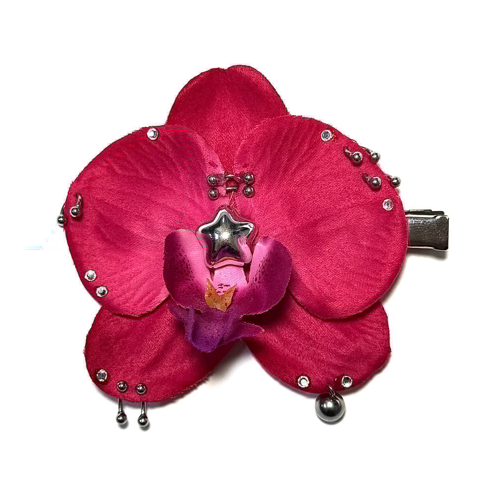 Image of Pierced Orchid Single Clip