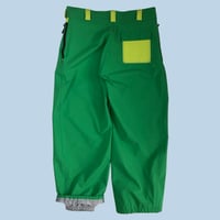 Image 1 of GREEN EXTRA-BAGGY TECH LIZARD PANTS