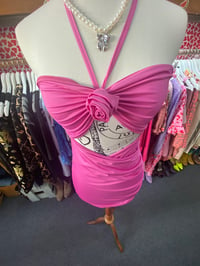 Image 2 of Rose pink body con 