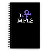 Image 1 of I [PRINCE] MPLS Spiral Notebook (Black)