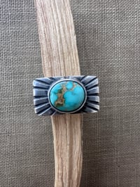 Image 1 of Natural Royston Rectangle Ring size 8 