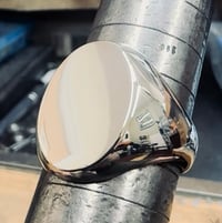 Image 2 of Large Silver Signet Ring