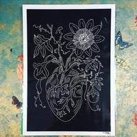 'Passionflower of My Heart' - Art print